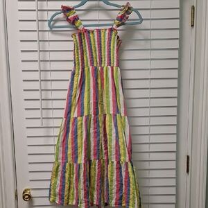 Vibrant Striped Kids Dress